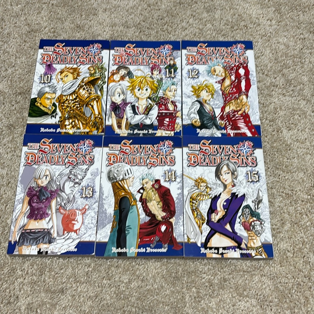 The Seven Deadly Sins manga set of 6 #10-15